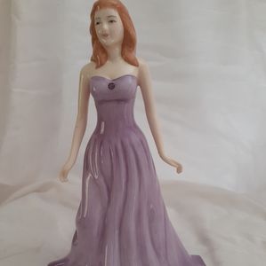 ROYAL DOULTON PRETTY LADIES FEBRUARY AMETHYST